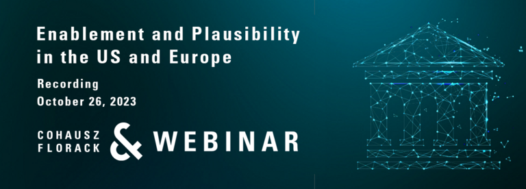 Recording CFWebinar: Enablement and Plausibility in the US and Europe